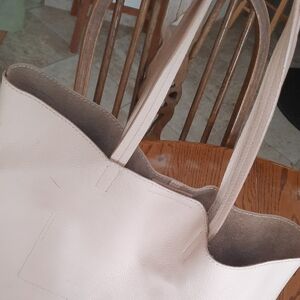 Banana Republic Soft Beige Tote Bag